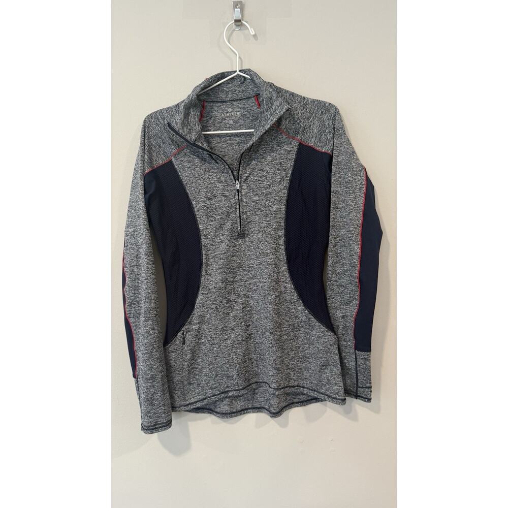 Athleta Women's Colorblock Running Wild Half Zip Pullover Jacket Size Small 2698 - Picture 2 of 11